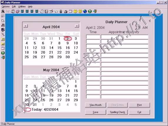Daily Planner Plus v7.6a 英文正式版(多功能行事日程安排軟體)