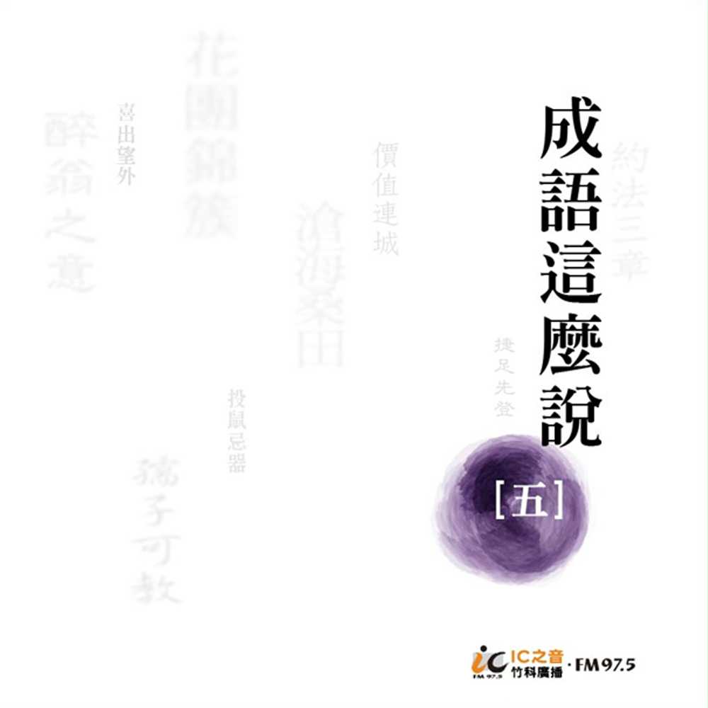 成語這麼說5(有聲書) 出版公司:竹科廣播 語音教學 中文發音 繁體中文版(DVD版)